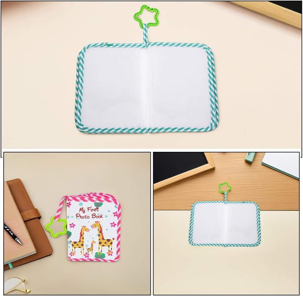 2Pcs Baby Photo Album: Soft Cloth Family Book Holds 17 4X6 Photos for Kids - Baby First Year Memory Album for Newborns Toddlers image number 1