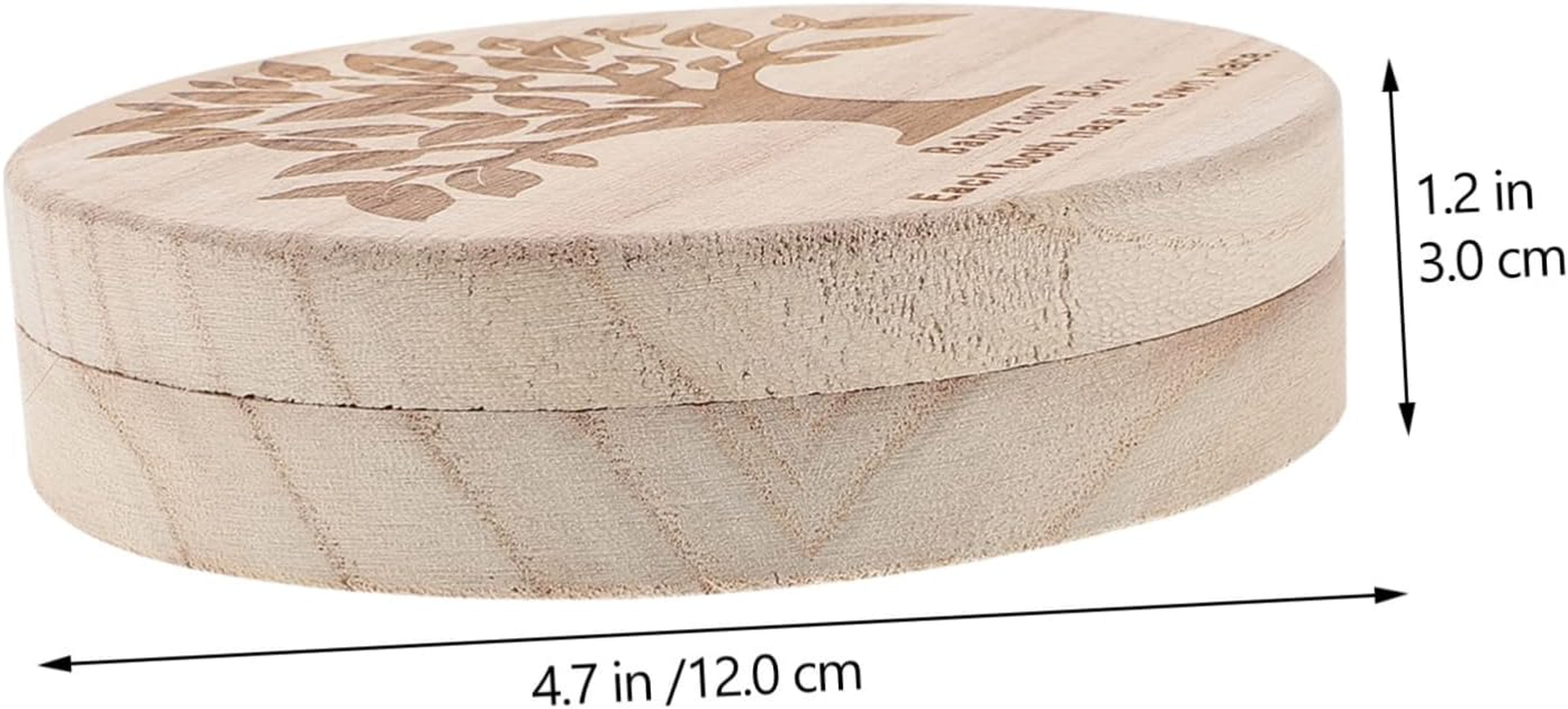 Abaodam Compact Baby Tooth Keeper Newborn Baby Milestone for Keepsake Collection image number 6