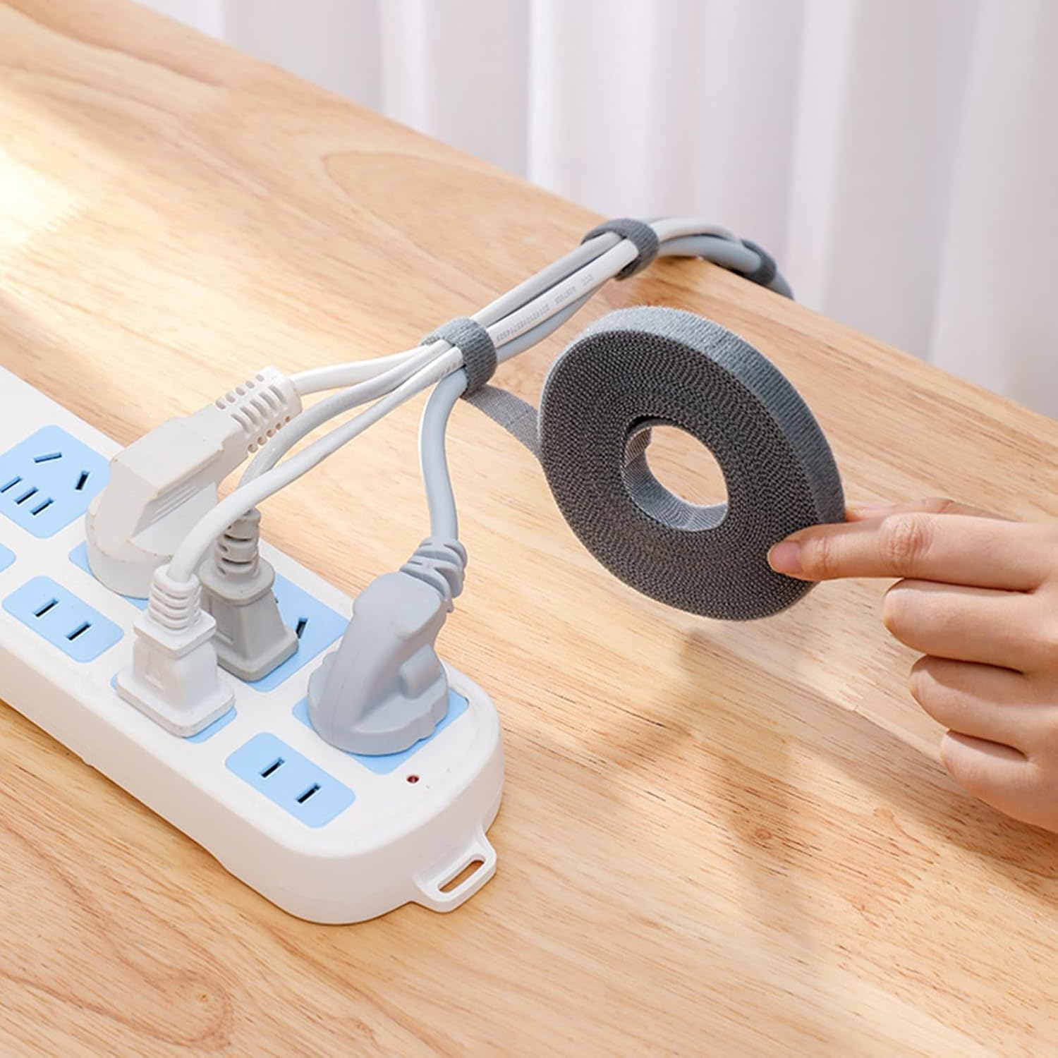 Heavy Duty Securing Straps, Tearable Reusable Fastening Cable Ties, ORGANIZATION, CONVENIENT DESIGN, DURABLE MATERIAL, AMPLE LENGTH, PROFESSIONAL LOOK, For image number 3