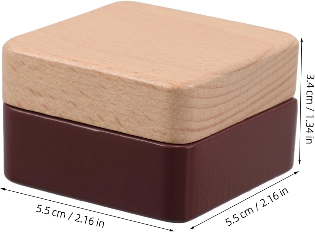 FRCOLOR Wooden Tooth Storage Box Keepsake Container for Boys and Girls Adults Fairy Memory Newborn Vintage Hair Jewelry Organizer image number 4