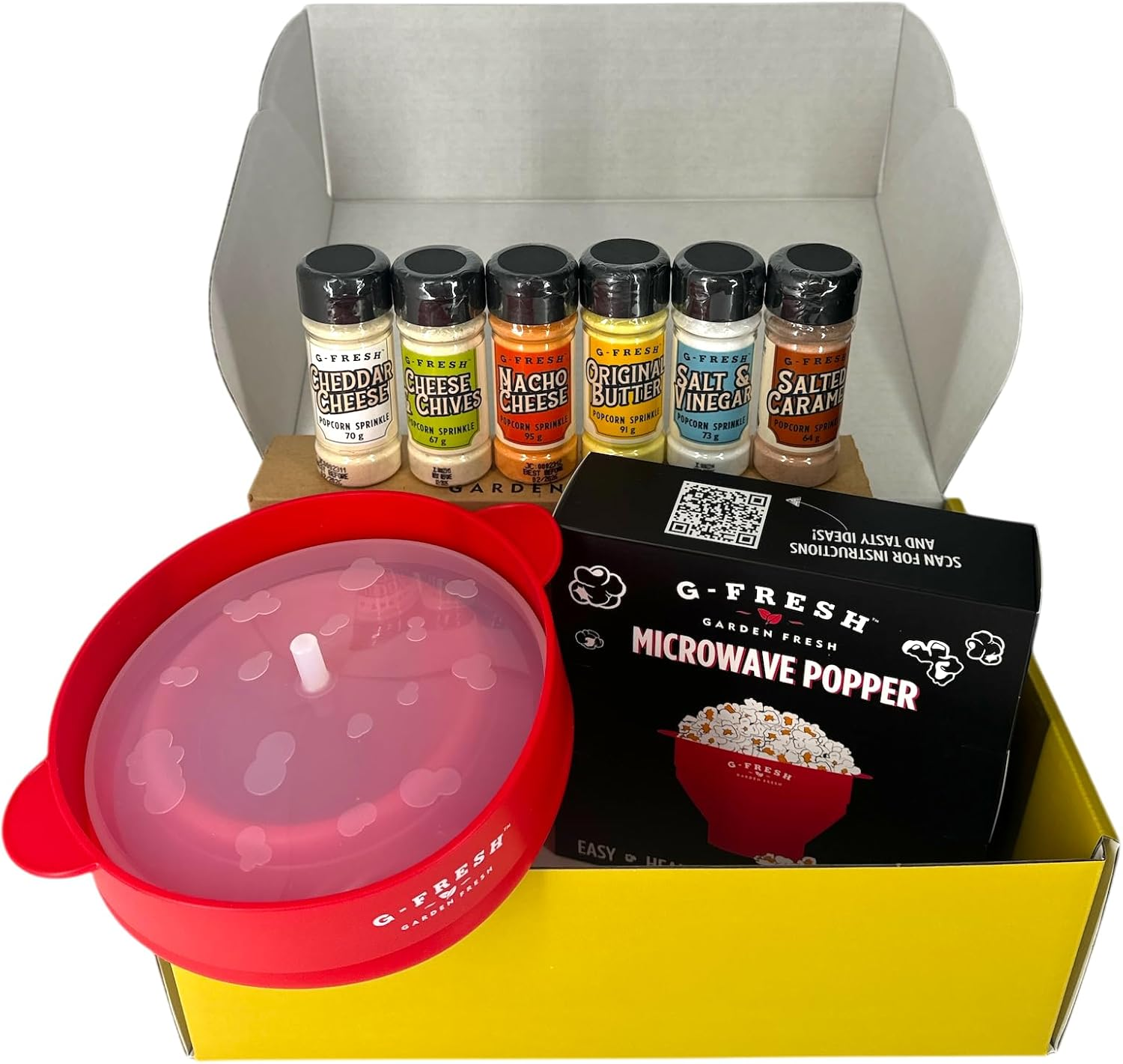 Ultimate Movie Night Value Pack Includes Microwave Popcorn Popper & G-Fresh Popcorn Sprinkle 6 Pack image number 2