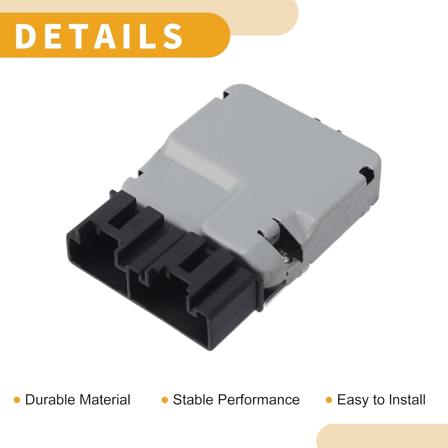 X AUTOHAUX HVAC Blower Motor Resistor Heater Blower Resistor No.8716522050/Ru454/Ja1669/Ru1147/Ru454/8716522040 for Lexus LS400 1998-1999 Plastic Metal 1 Pcs image number 4