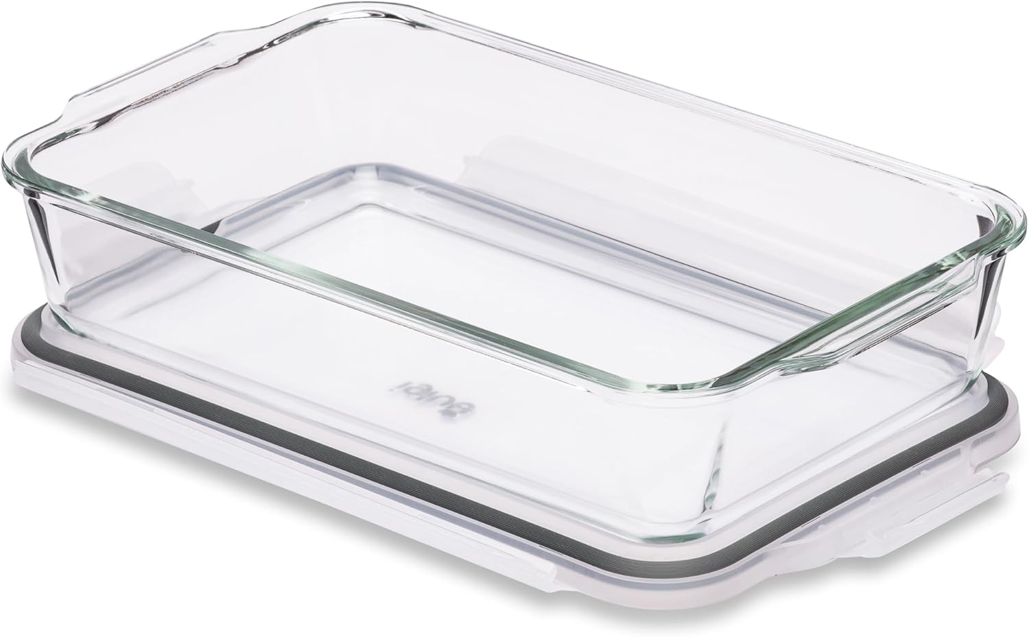 Igluu Meal Prep - Glass Lasagne Dish with Airtight Snap Lock Lid - Large Rectangular Oven-Safe Baking Dish - Bpa-Free, Microwavable, Freezer and Dishwasher-Safe Ovenware 2.2L (Cook N Freeze) Set of 3 image number 1