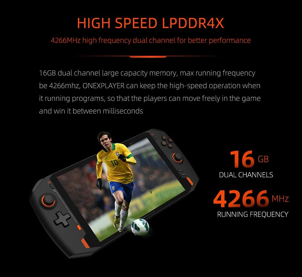 QUJUSO Onexplayer 8.4" Handheld Game Console Portable PC Mini Laptop UMPC Win 10 11Th Core Tiger Lake I7-1165G7 16GB LPDDR4 RAM/1TB Nvme M.2 SSD image number 6
