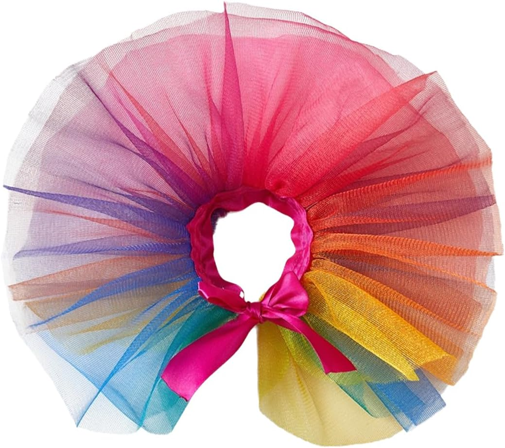 AIMALL Shiny Tulle Pet Tutu, Colorful Dog Holiday Dress, Blue and Color Available, Sizes S to L