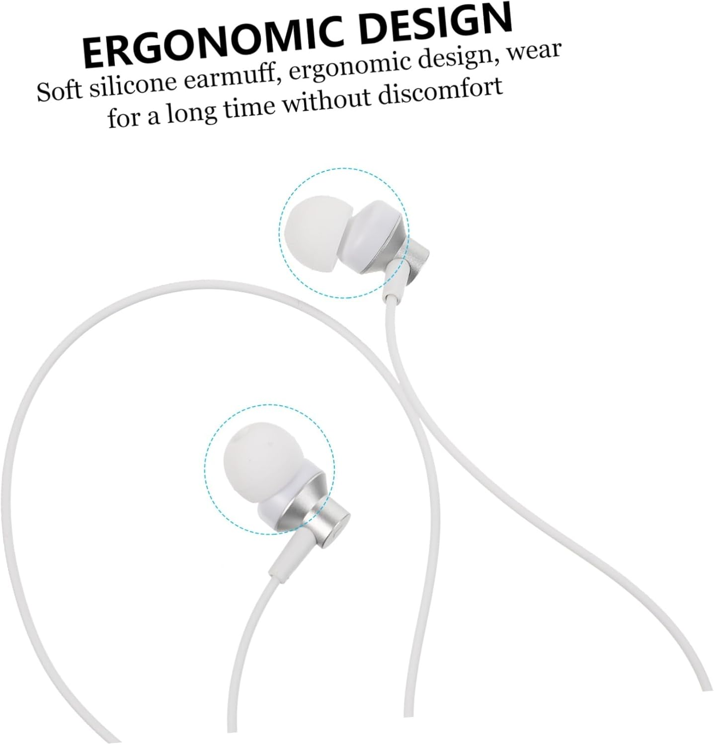 Tofficu Vr Glasses Headphones Practical In-Ear Earbuds Headphones Compatible for Oculus Vr Glasses Use Gaming