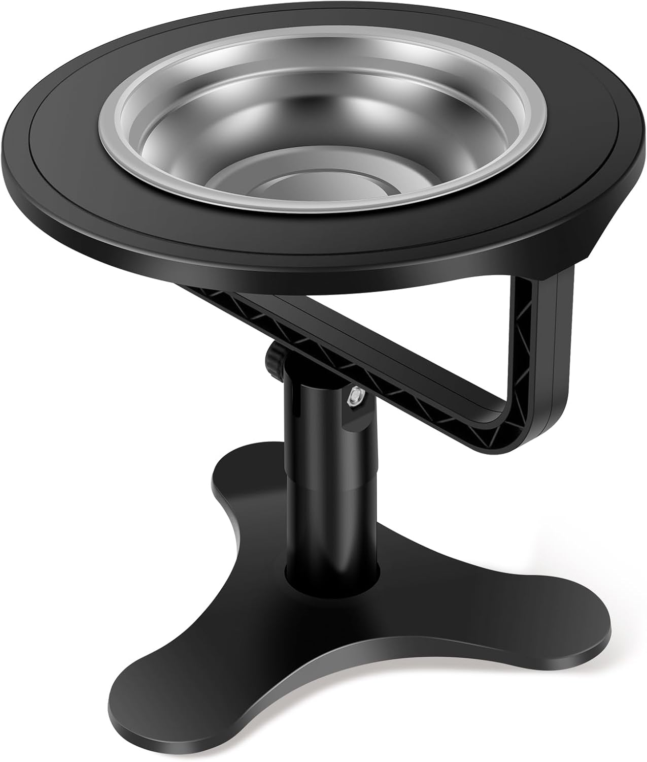 Cat Bowl Stand with Bowl Height Adjustable Cat Food Stand Tilted Cat Food Bowl Stand Raised Cat Food Bowl Easy to Cleaning Cat Dishes Tilted for Cats and Small Dogs image number 5