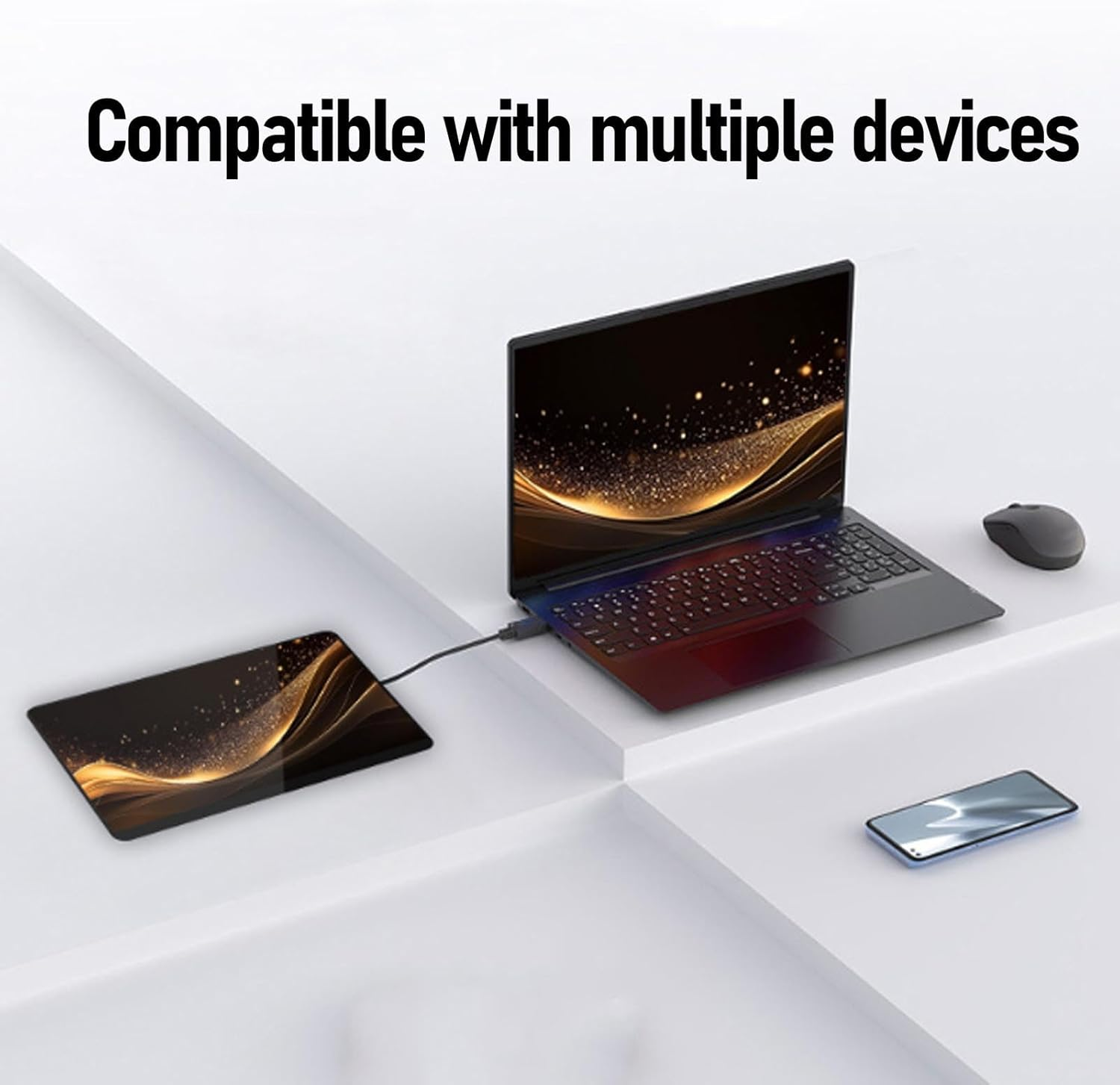 16 4K 120Hz Portable Monitor, HDR Display with Dual USB-C & Minihdmi, Built-In Speakers, Low Blue Light Eye Care Screen for Laptop/Gaming/Office image number 4