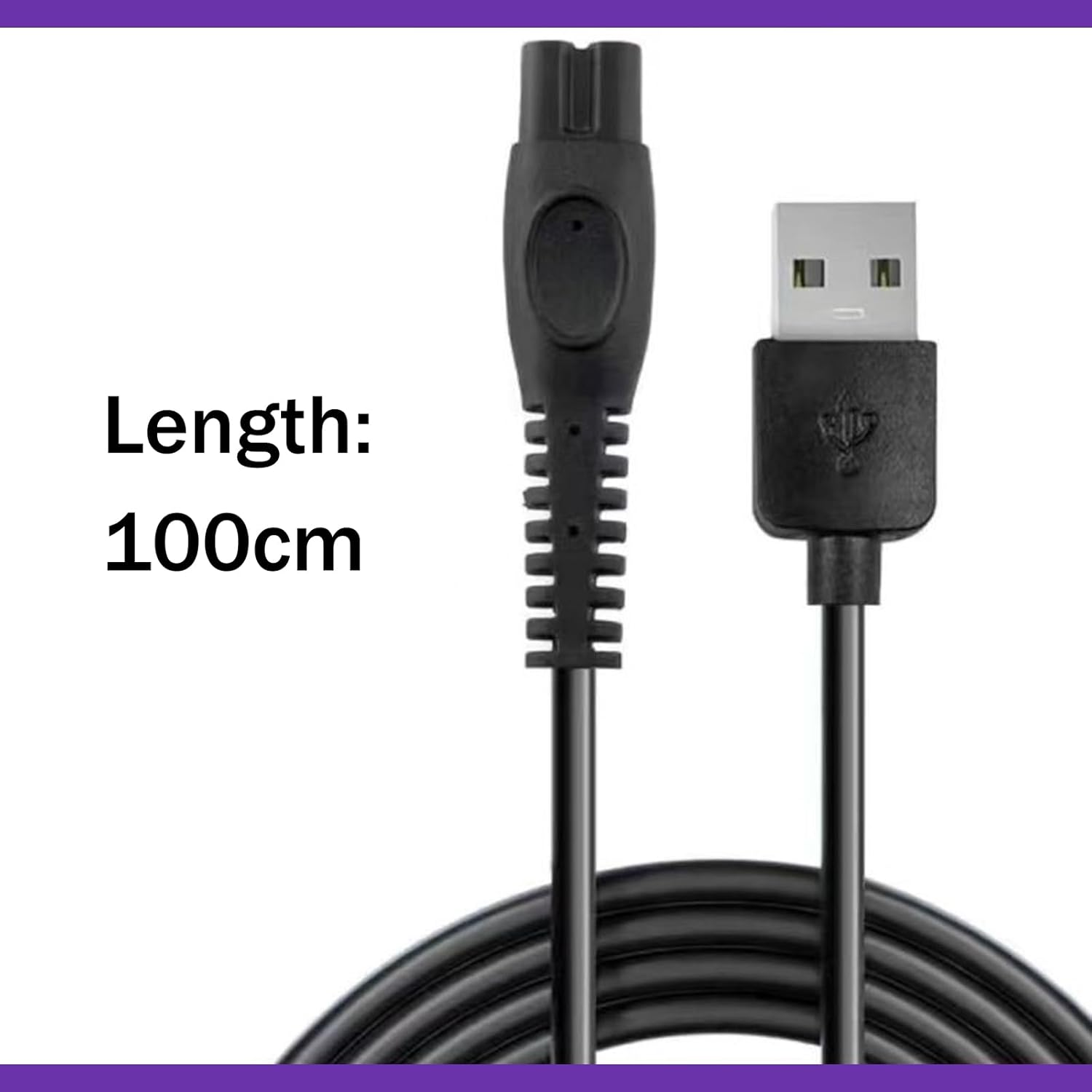 Yxvyxymyxxg Two 5V USB Charging Cables for Philips One Blade QP2724, QP2834, MG7910, MG5910, MG9510, 2000 and 2400 Series Hair Clippers, Compatible with Philips 3000-9000 Series Hair Clippers. image number 1