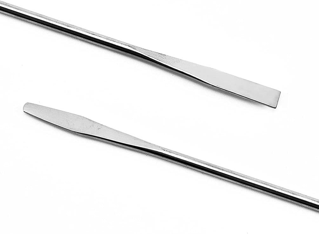 6 Pcs Stainless Steel Makeup Spatula Stir Tool Double Head Cosmetics Mixer image number 2