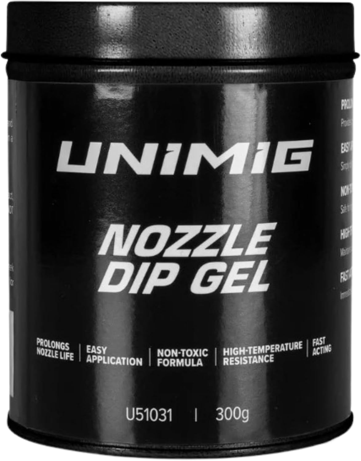 UNIMIG Nozzle Tip Dip Gel 400G, anti Spatter Mig Welding Torch, Water Soluble Tin 800055, 1 X 400G