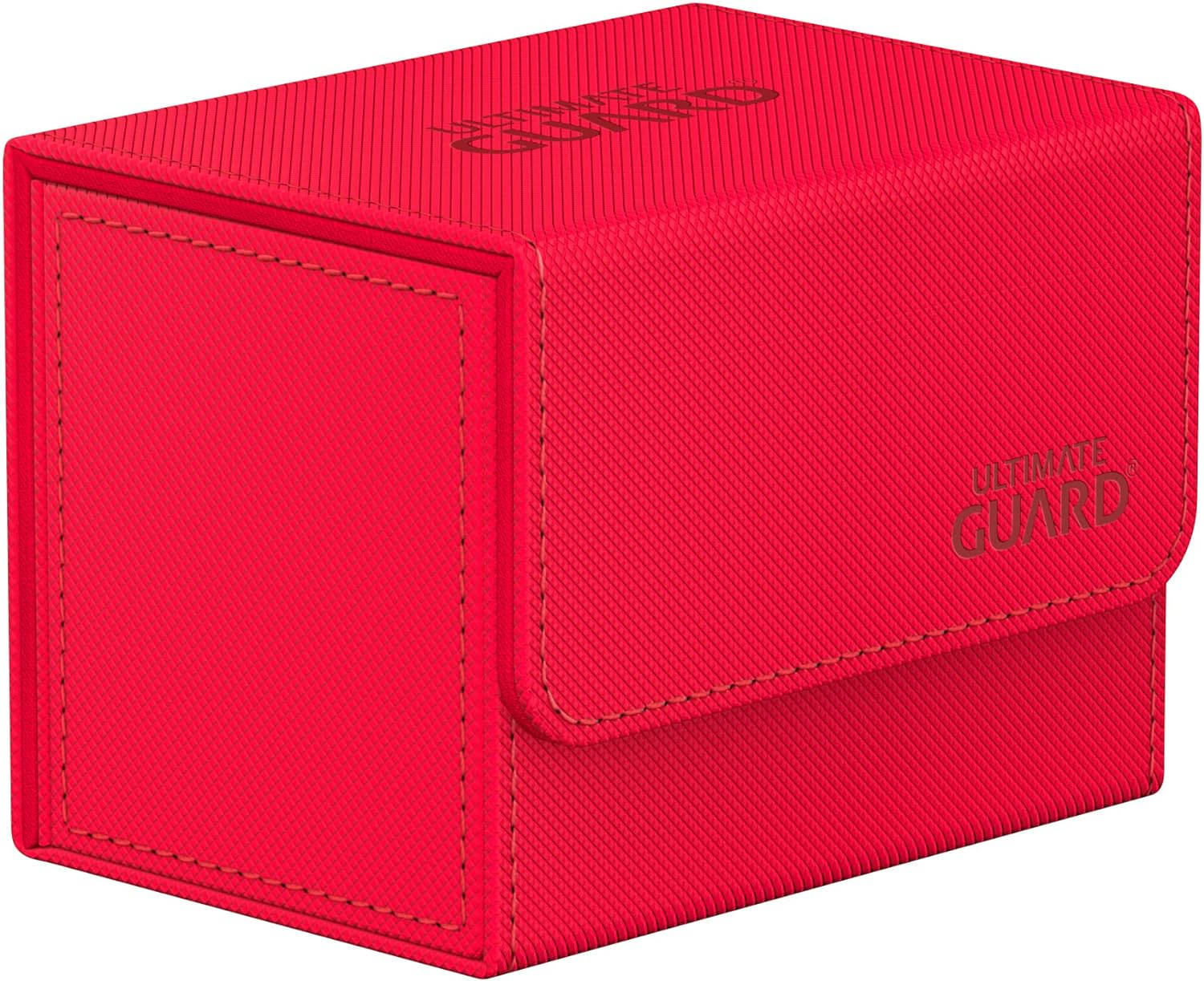 Ultimate Guard Sidewinder 80+ Xenoskin Monocolor Deck Box, Red