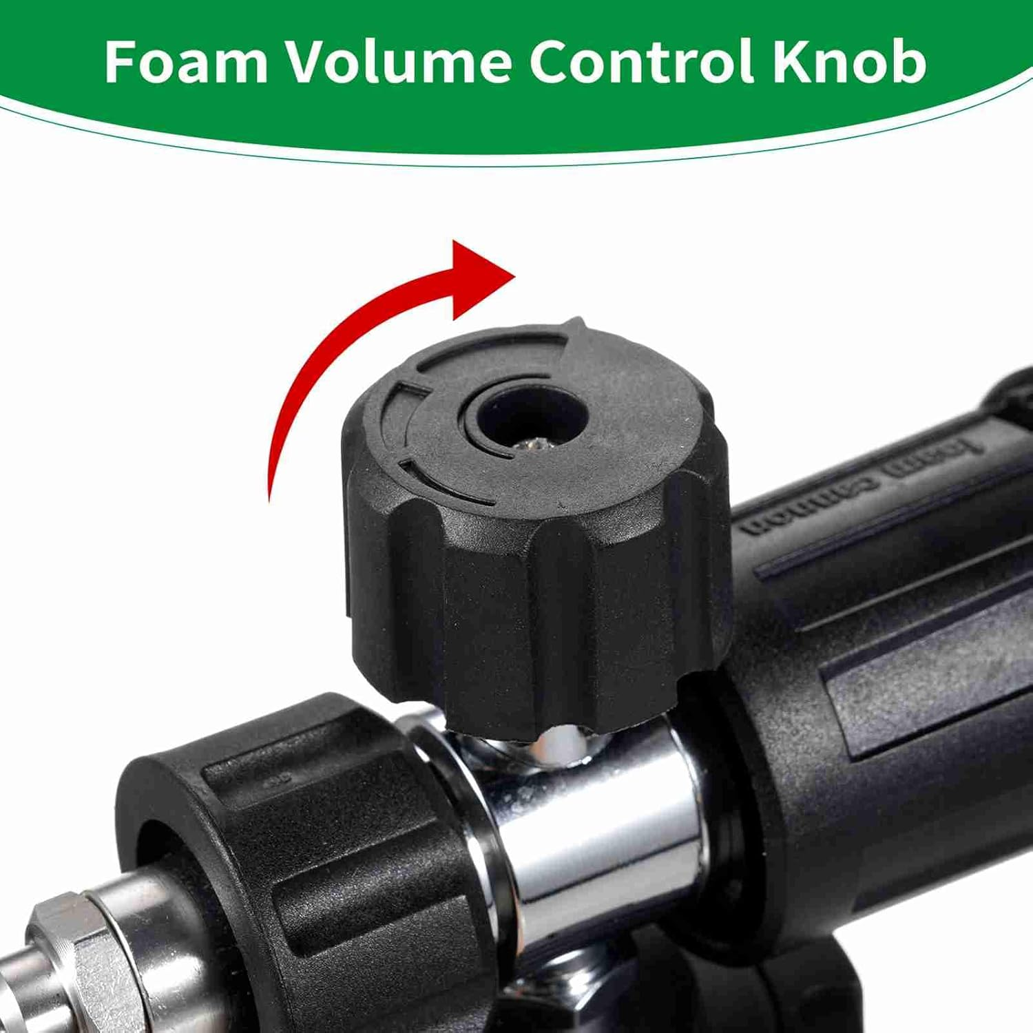 Car Wash Foam Cannon, 1L Foam Cannon, Car Foam Wide Neck Soap Sprayer for Pressure Washer, with Transparent Bottle, 1/4'' Quick Connector (Type 2) image number 6