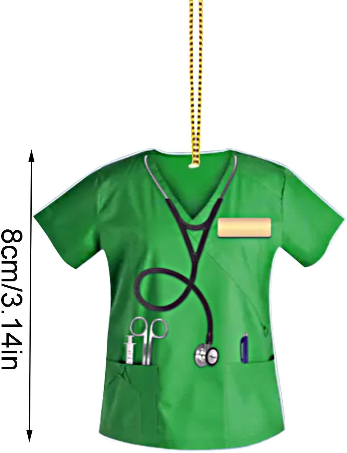 Acrylic Rearview Reflector Hanger,Auto Rearview Reflector Ornament Pendant | Clear Printing Vehicle Interior Decoration for Backpack, Keychains, Car Rearview, Door Handle, Window image number 2