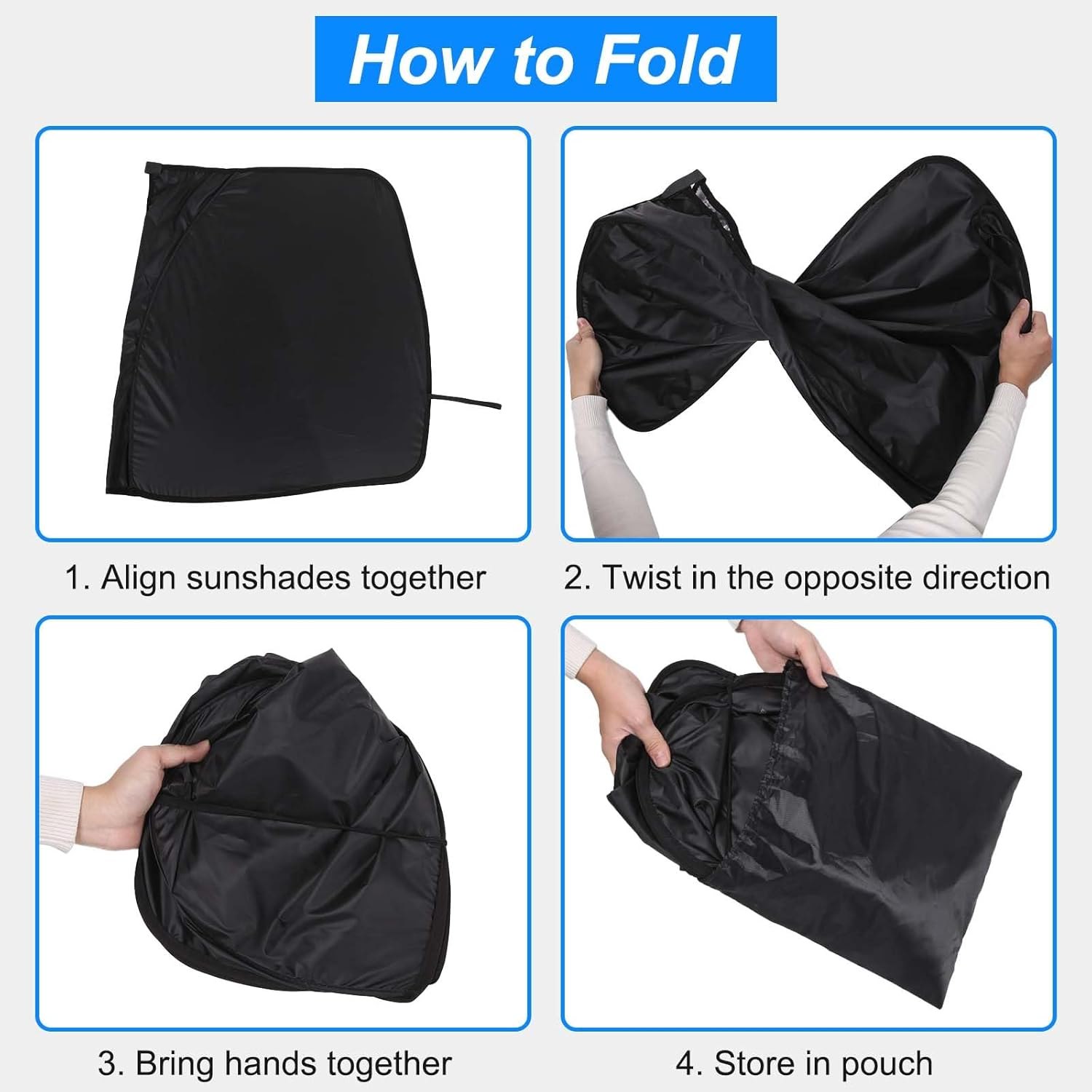 Windscreen Sun Shade Compatible with Land Rover Defender 90/110/130 2020-2025 Accessories | Reflective Windshield Cover Window Shade | UV & Heat Blocking Cover (Polyester (Style D)) image number 5