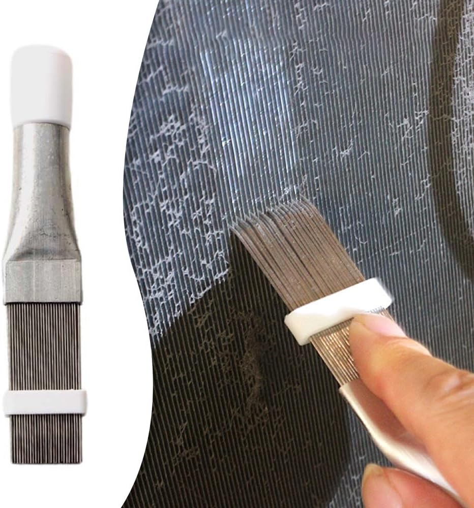 Sagasave 3 Pack Air Conditioning Condenser Lamellar Comb, Condenser Cleaning Comb, Air Conditioning Slat Comb, Slat Cleaning Brush Air Conditioning Brush Air Conditioning Brush
