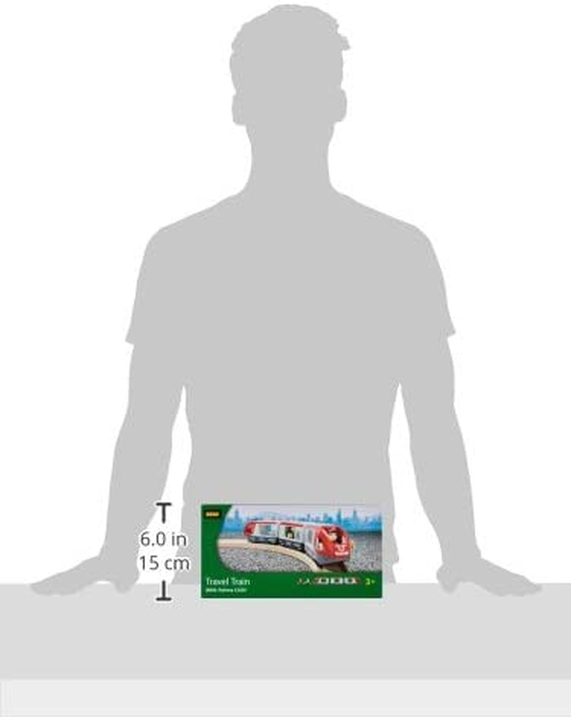 BRIO World 33505 &ndash; Travel Train, 5-Piece Wooden Toy Train Set, Railway Toy for Kids, Ages 3+