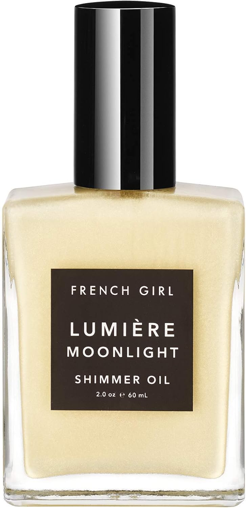 FRENCH GIRL Lumi&egrave;re Moonlight - Shimmer Oil 2 Oz; a Luxurious, Shimmering Dry Oil for Body, Face, and Hair, Infused with Mineral Oxides, Pigments, and Nourishing Essential Oils to Moisturize the Skin image number 2