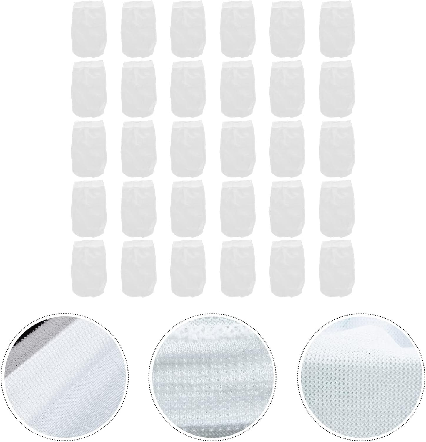 Kisangel 30Pcs Jumbo Skimmer Sock for Pool Cleaning Elastic Pool Filter Skimmer Basket Bags image number 3