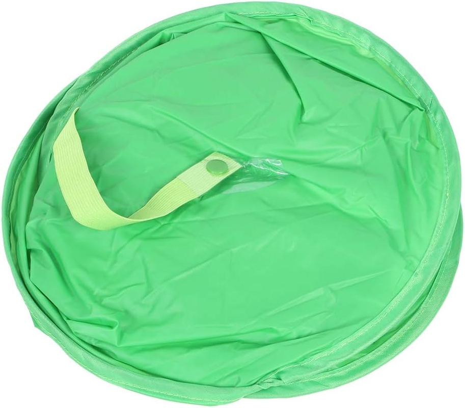 UFO Raincoat Kids, Reusable Foldable Kids UFO Rain Umbrella Hat with Cute Design, Hand Free Foldable Raincoat Cap, Kids Rain Wear(Green) image number 4