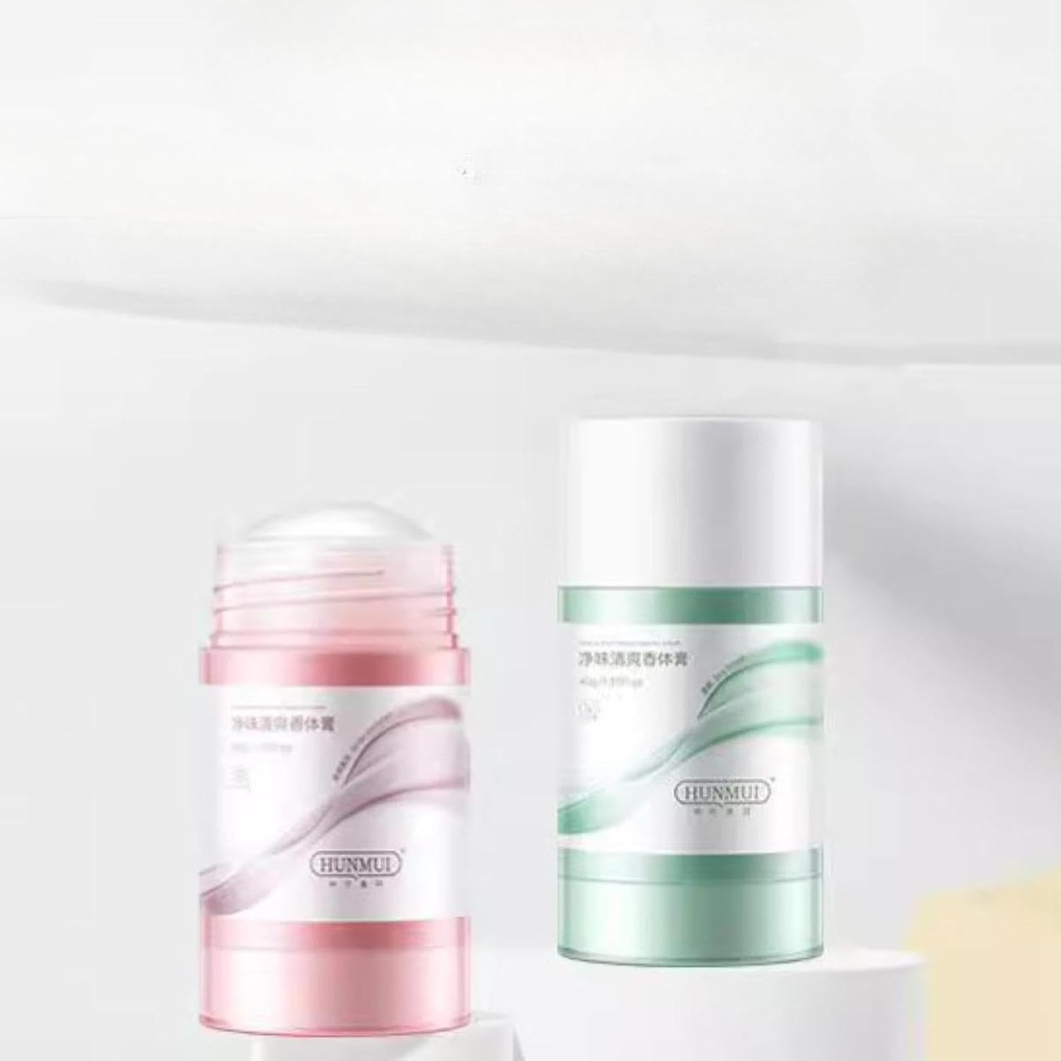 "Abbraccia" Solid Perfume Bar Solid Fragrance Deodorant Last Fragrance 40G Easy to Absorb Non Irritating Travel Perfume Balm Pocket, Green - Green image number 5