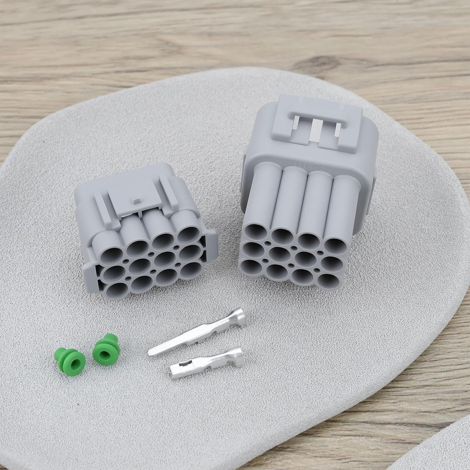 LT Easiyl 2 Pairs 12-Pin Waterproof Electrical Connector Plug Set Male and Female Socket with Terminals and Seals for Car Boat Motorcycle ATV Wiring image number 4