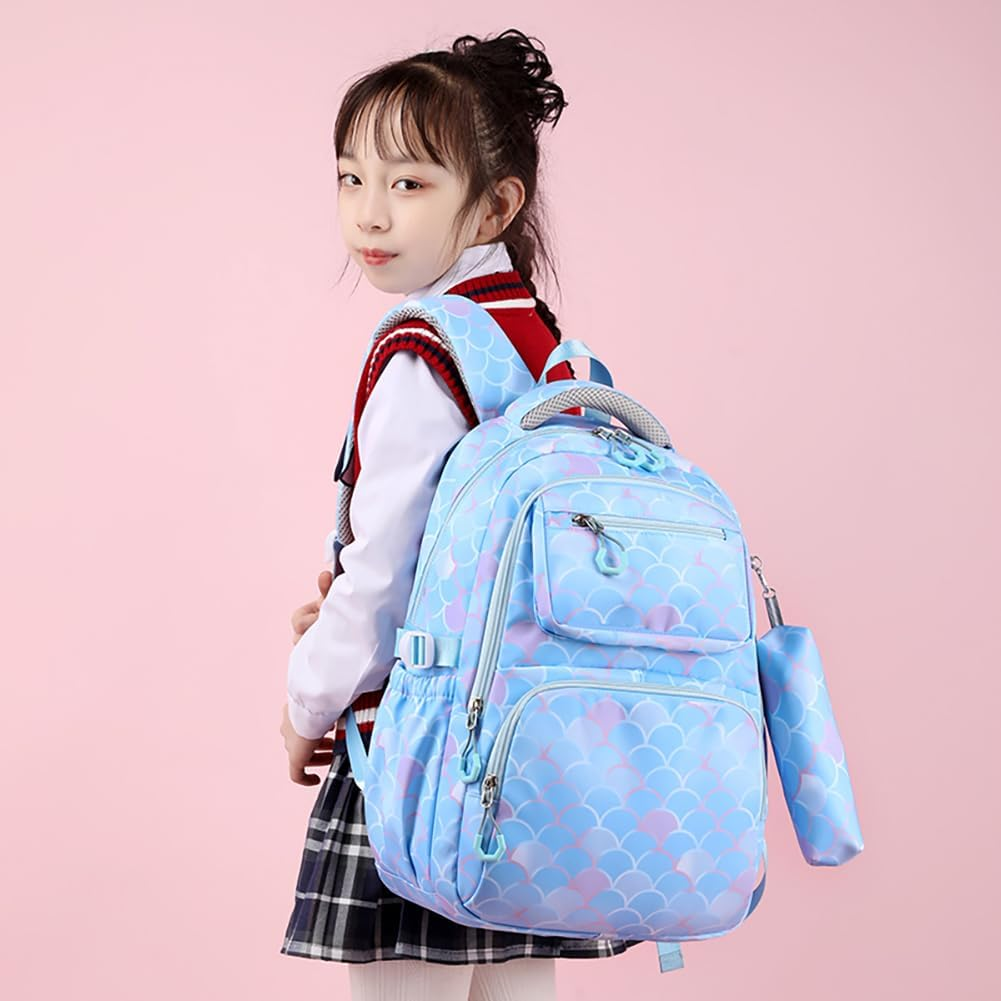 MATMO Girls School Backpack Set with Lunch Bag and Pencil Case Student Bookbag Daypack (Backpack Set 15) - Backpack Set 3 image number 3