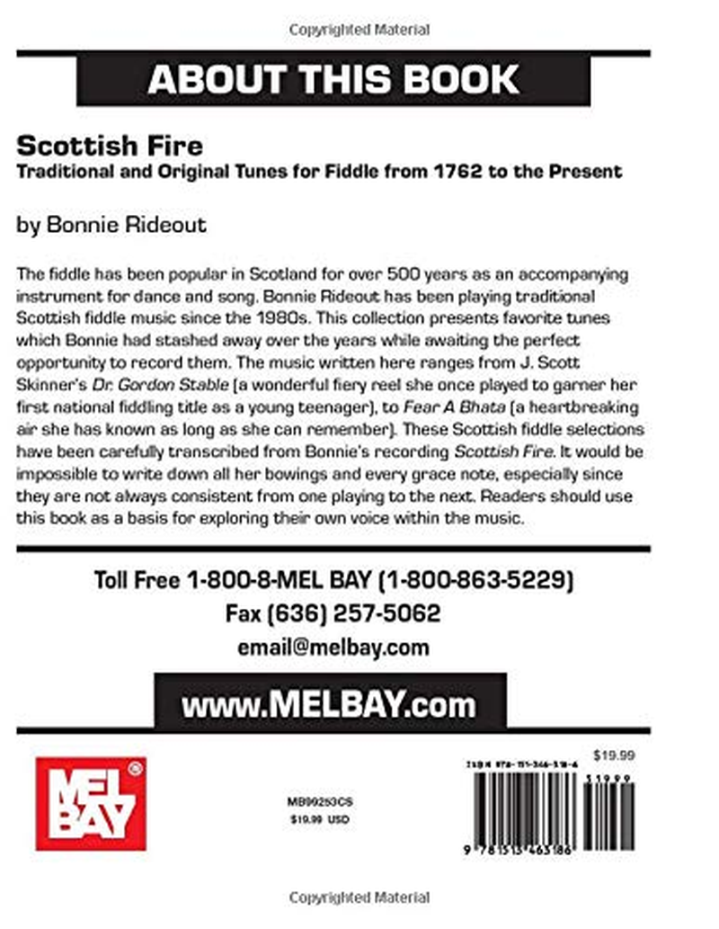Scottish Fire: Traditional and Original Tunes for Fiddle from 1762 to the Present image number 1