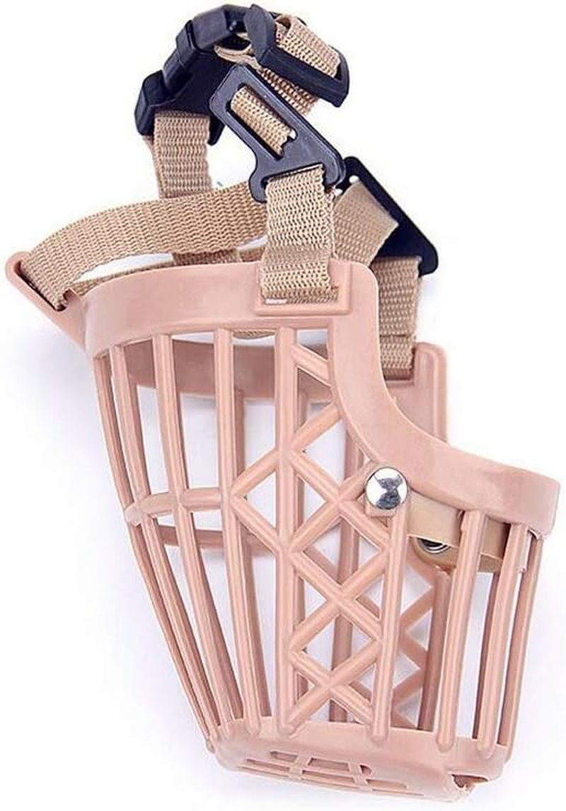 Beikalone 7Pcs/Set Plastic Dog Muzzle, anti Bite Adjustable Pet Basket, Dogs Training Mouth Cover Mesh Cage, Breathable Comfortable image number 4