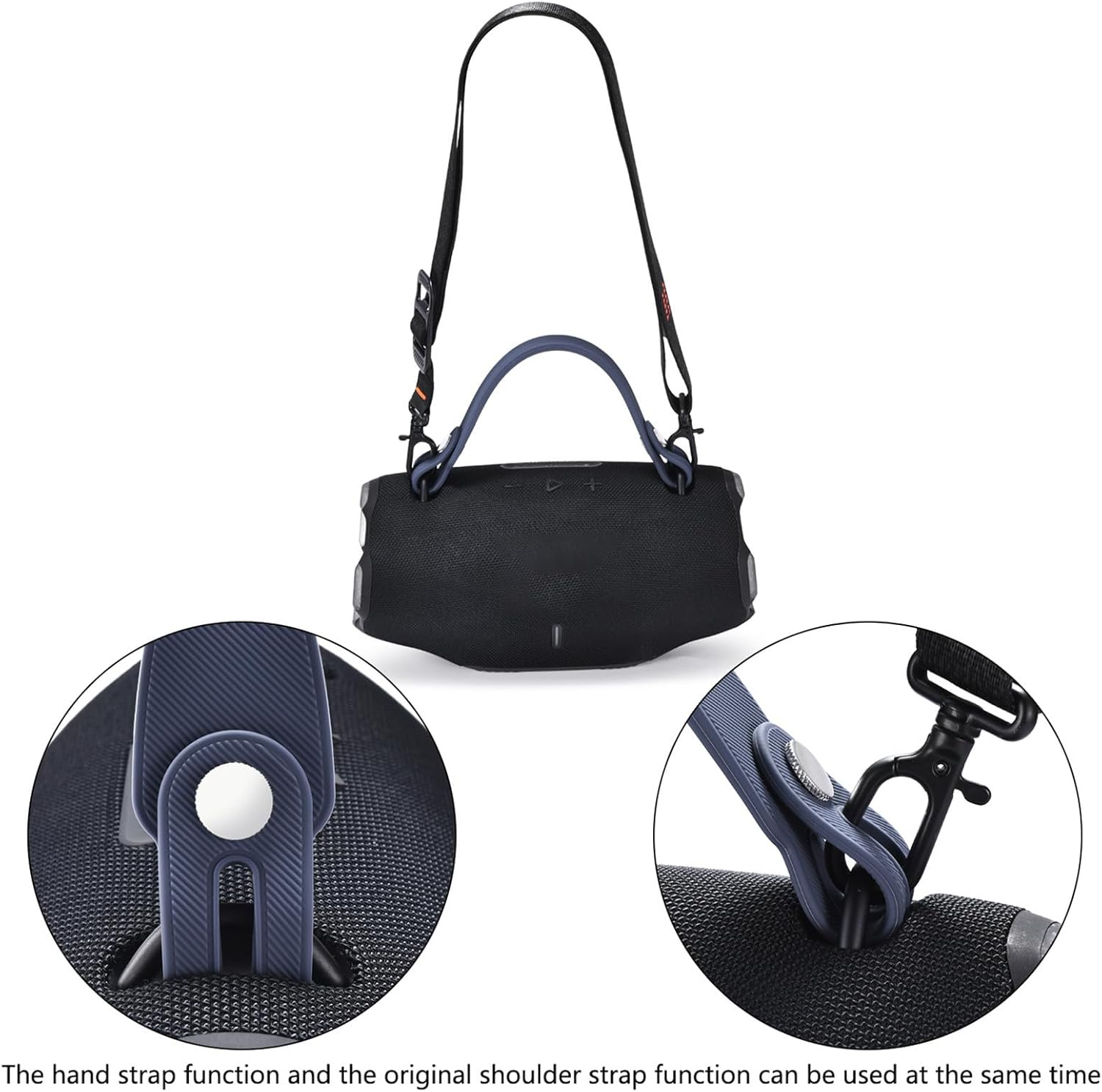 OURHZTB Speaker Handle Strap Removable Accessories Compatible for JBL Xtreme 4 / Xtreme 3 / Xtreme 2 Portable Bluetooth Audio Silicone Carrying Strap with Screws - Blue image number 2