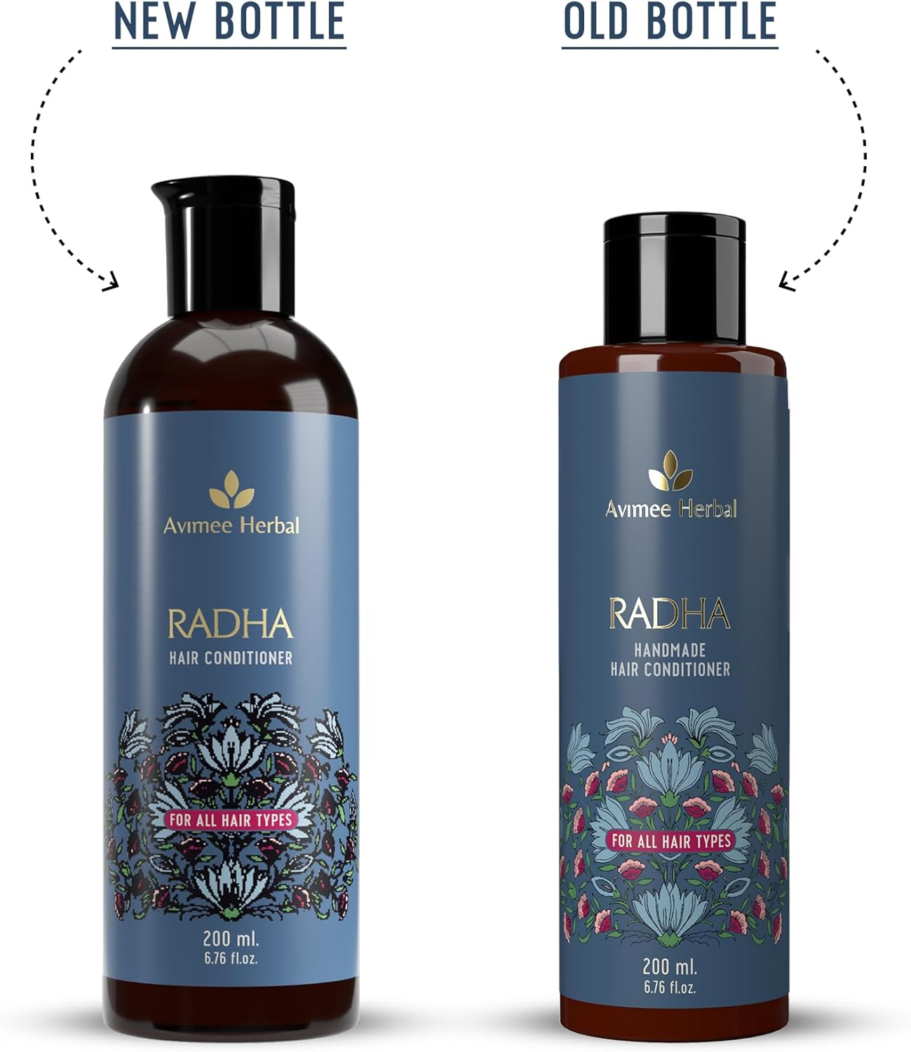 AVIMEE Herbalradha Hair Conditioner for All Hair Type | Repairs Damaged Hair | with Keratin Protein, Rice Protein, Apple Cider Vinegar & Aloe Vera | Makes Hair Silky Smooth | 200 Ml image number 3