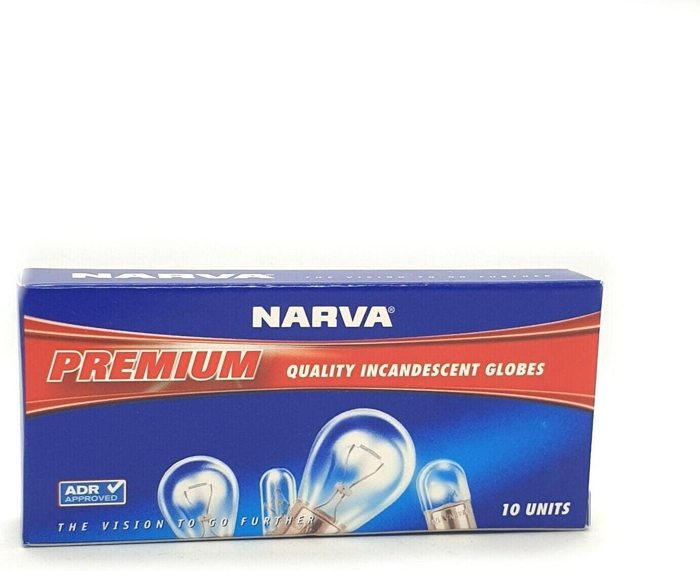 Narva 12V 5W Premium Wedge Globe 10-Pieces, 10 Mm X 26 Mm Size image number 2