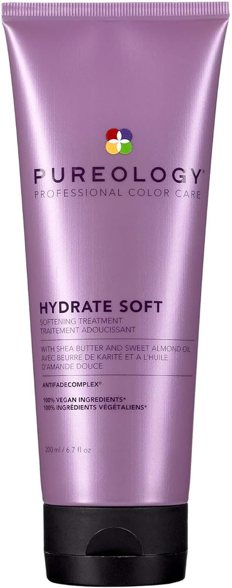 Pureology Hydrate Soft Softening Hair Treatment | Nourishes & Softens Dry, Colour-Treated Hair | Adds Softness | Instantly Repair Rough, Dry Strands | 100% Vegan, Sulfate Free | 200Ml image number 1