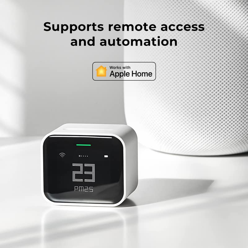 Qingping Air Quality Monitor, Compatible with Apple Homekit, Wi-Fi Connection, Can Detect Indoor CO2, PM2.5, PM10, Temperature, Humidity image number 2