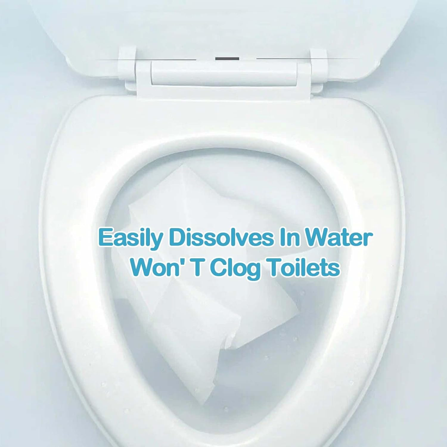 100 Pcs Disposable Toilet Seat Covers, Portable Flushable Paper Toilet Seat Cover for Travel,Public Restrooms,Airplane,Camping,Road Trips（460&times;380Mm） image number 6