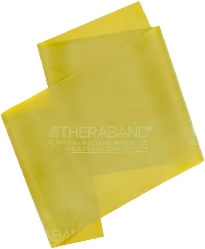 Theraband Resistance Bands - Bulk Pack of 30-1.5M Length - for Upper & Lower Body & Core Exercise - Yellow - 3.0/1.3 Pounds/Kilo of Force at 100% Elongation image number 5