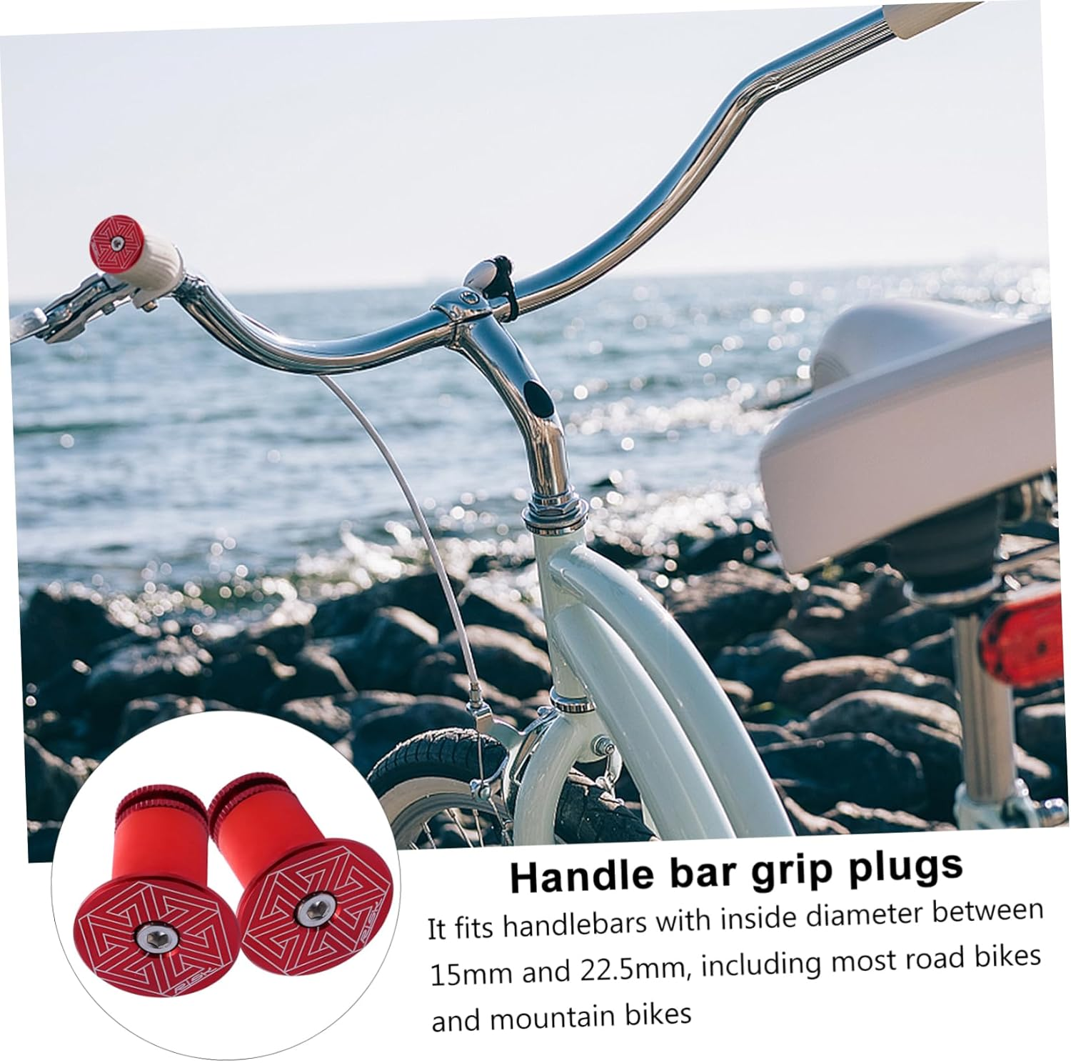 BESPORTBLE 2 Pcs Aluminum Bar Plugs - Stylish & Durable Cycling Handlebar Accessories image number 3