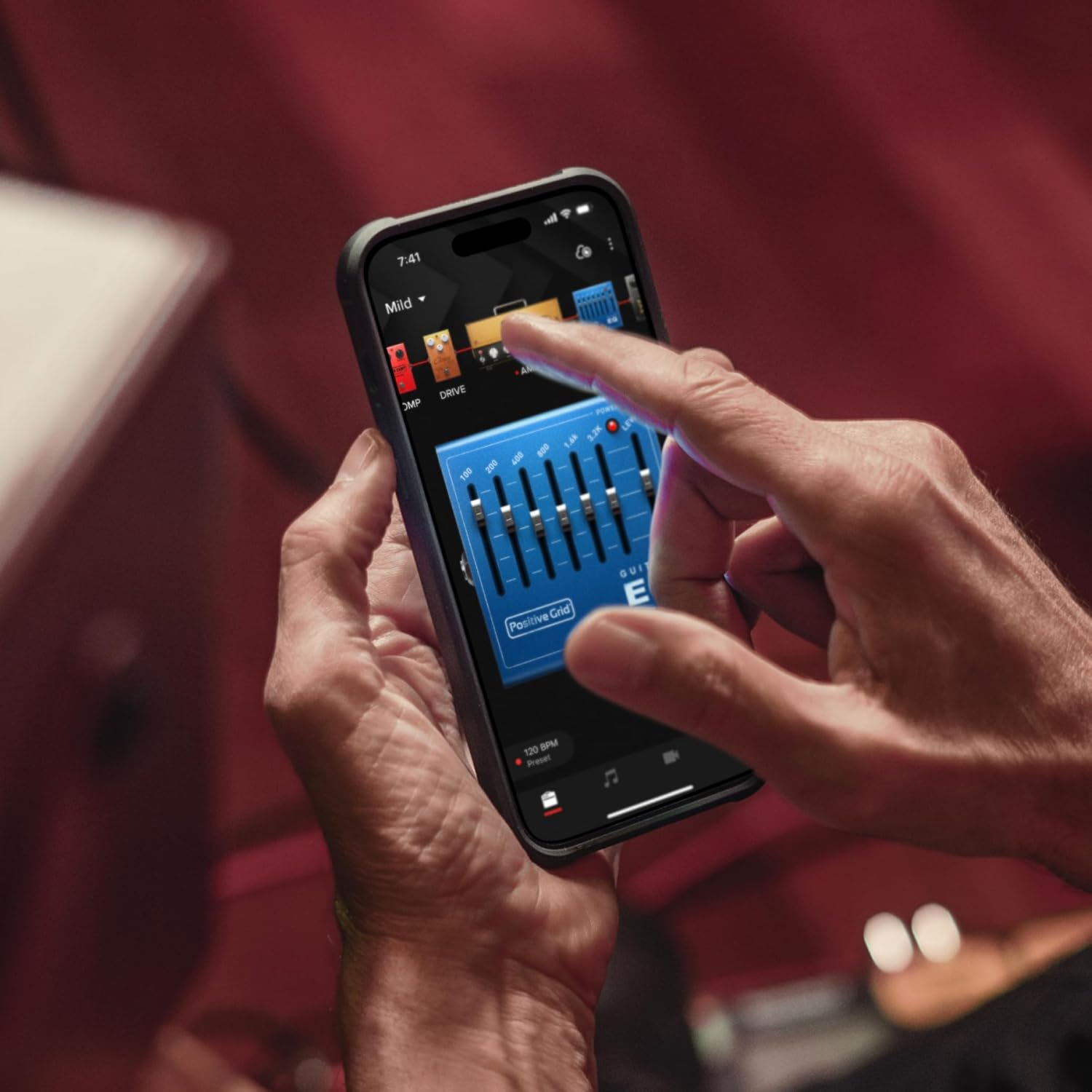 Positive Grid Spark Mini Vai Special Edition 10-Watt Portable Smart Guitar Amp and Bluetooth Speaker &ndash; Designed by Steve Vai image number 5