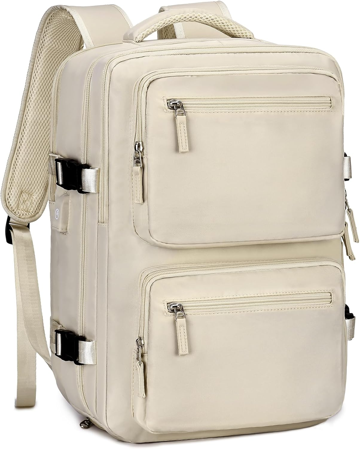 Travel Backpack for Men Women,Vaschy 15.6Inch Laptop Backpack for Work Hiking School Water Resistant Carry on Backpack with USB Charging Port, Shoes Compartment