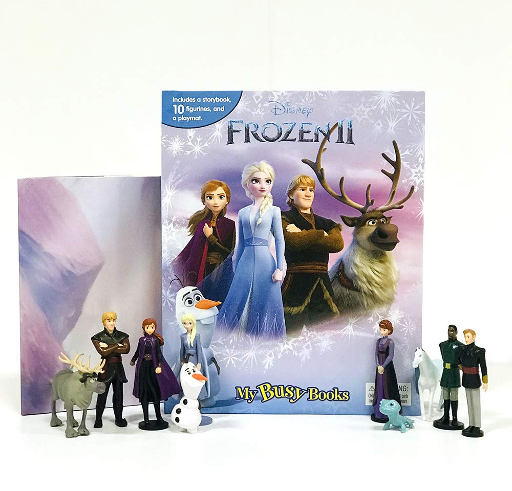 Disney Frozen 2 My Busy Books - Storybook, 10 Figurines, Playmat: with Storybook, 10 Figurines and a Playmat image number 1