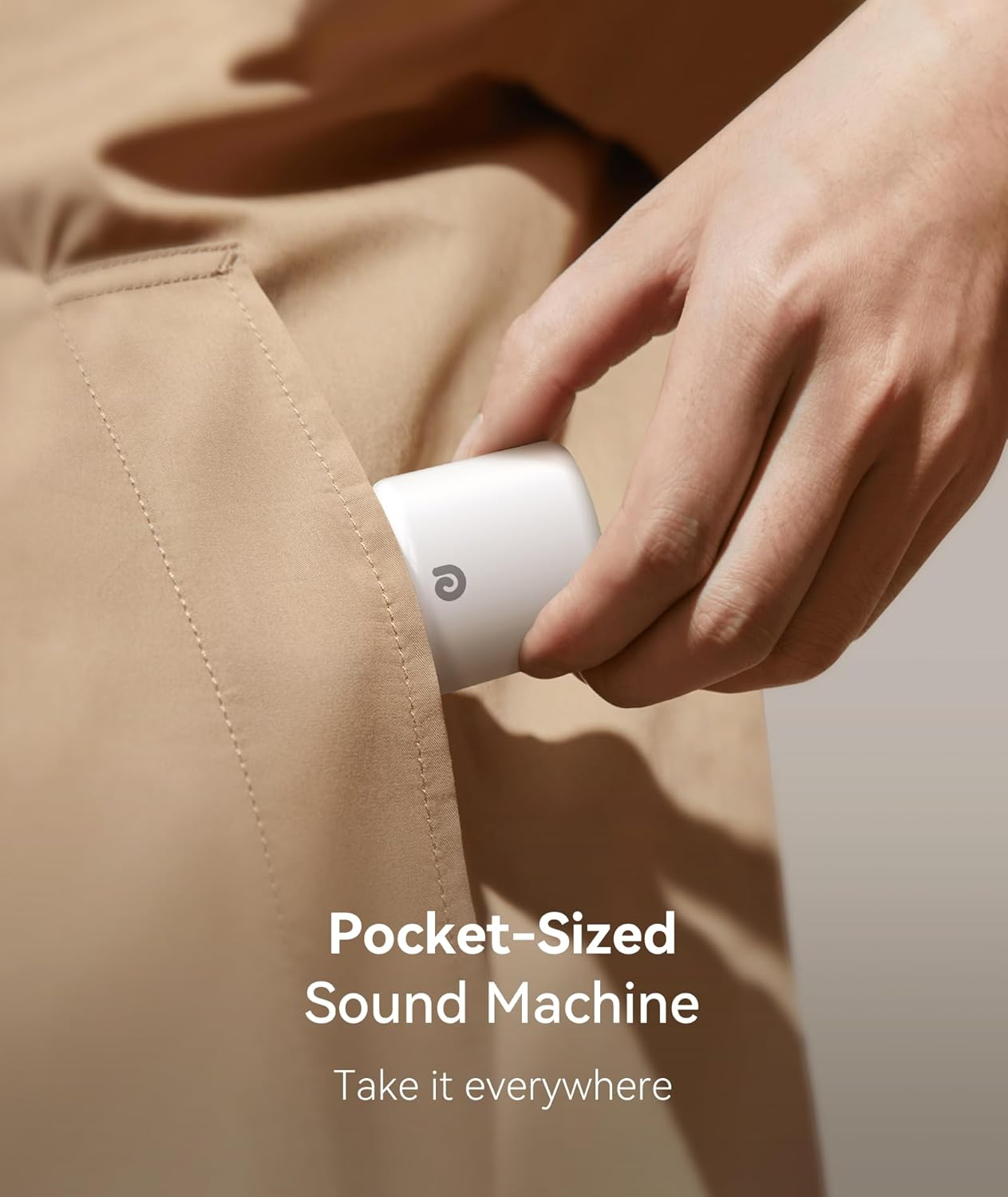 Dreamegg White Noise Machine - Portable Mini Sound Machine for Baby Kid Adult, 16 Soothing Sounds, Memory, Volume Control, Timer, Rechargeable & Pocket Sleeping Sound Machine for Travel Home Gift image number 3