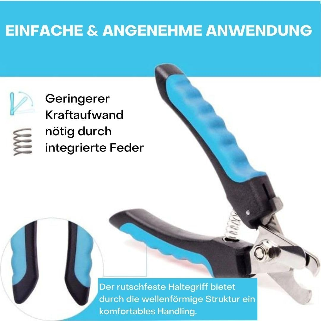 CUEMOON Professional Nail Scissors for Dogs and Cats with Nail File, Stainless Steel Claw Clippers, High Quality Claw Care Cutter for Large and Medium Dogs and Cats in Animal Salon image number 3