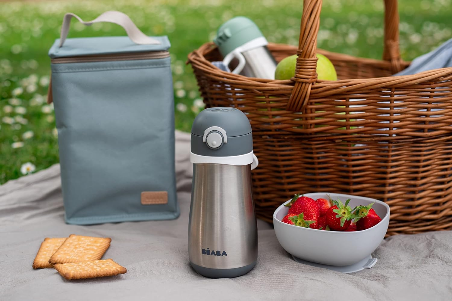 B&Eacute;ABA - Insulated Bag for Baby Meals - Spacious - Tiny Dots image number 4