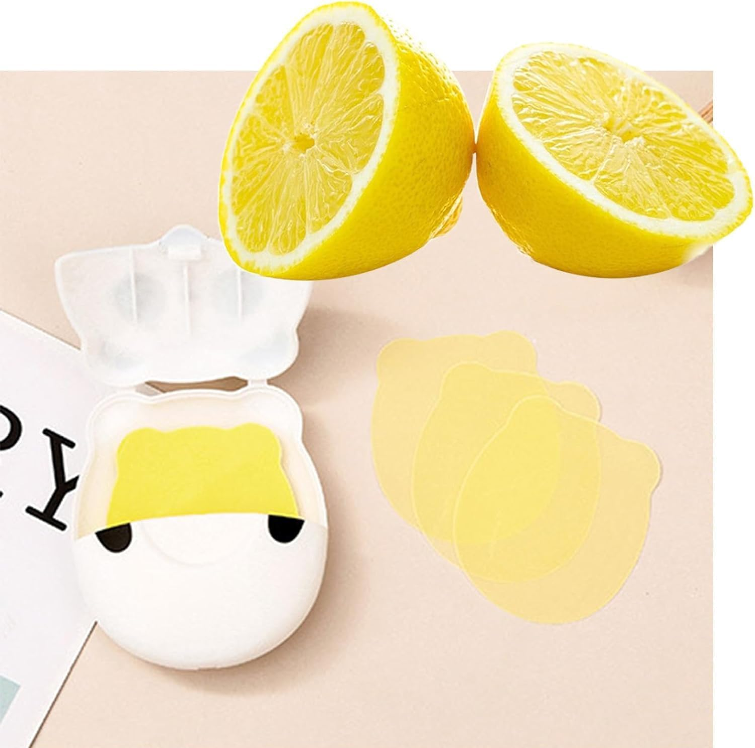 1Pc Cute Panda Portable Soap Sheets,Mini Travel Soap Paper Sheets Disposable Water Soluble Hand Washing Bath Scented Paper Soap for Outdoor Foaming Paper Travel,Soap Shampoo,Personal Care image number 5