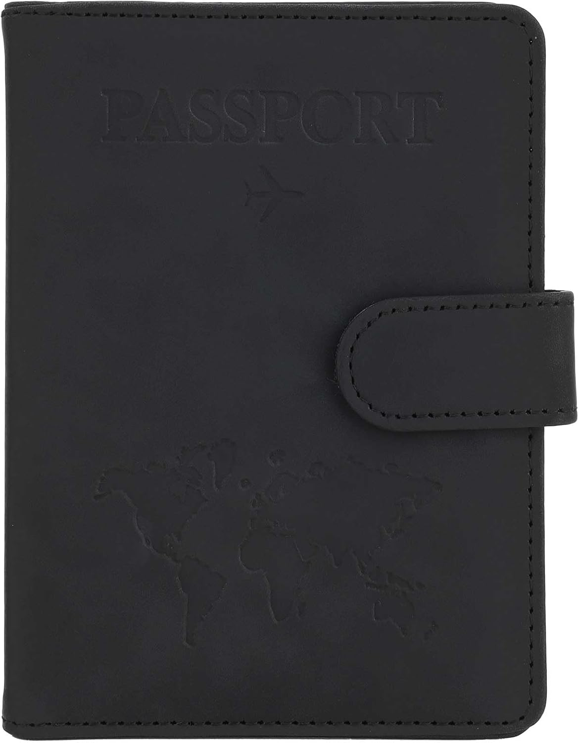 Passport Holder and Vaccine Card Holder, Passport Wallet Passport Cover with RFID Blocking, Lake Blue, Compact