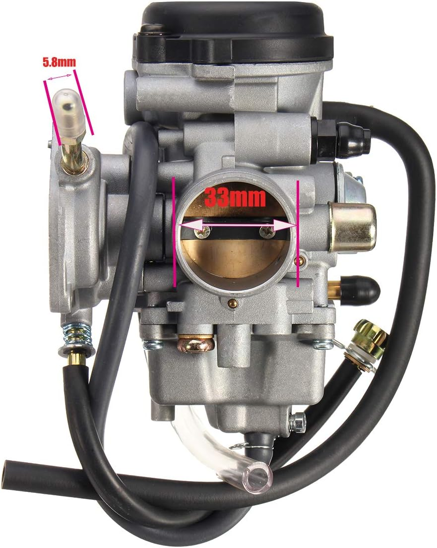 YFM400 Carburetor for YAMAHA BIG BEAR 400 250 YFM400 YFM-400 YFM400S 2WD 4WD 2000-2004 with Air Fiter Oir Fiter image number 4