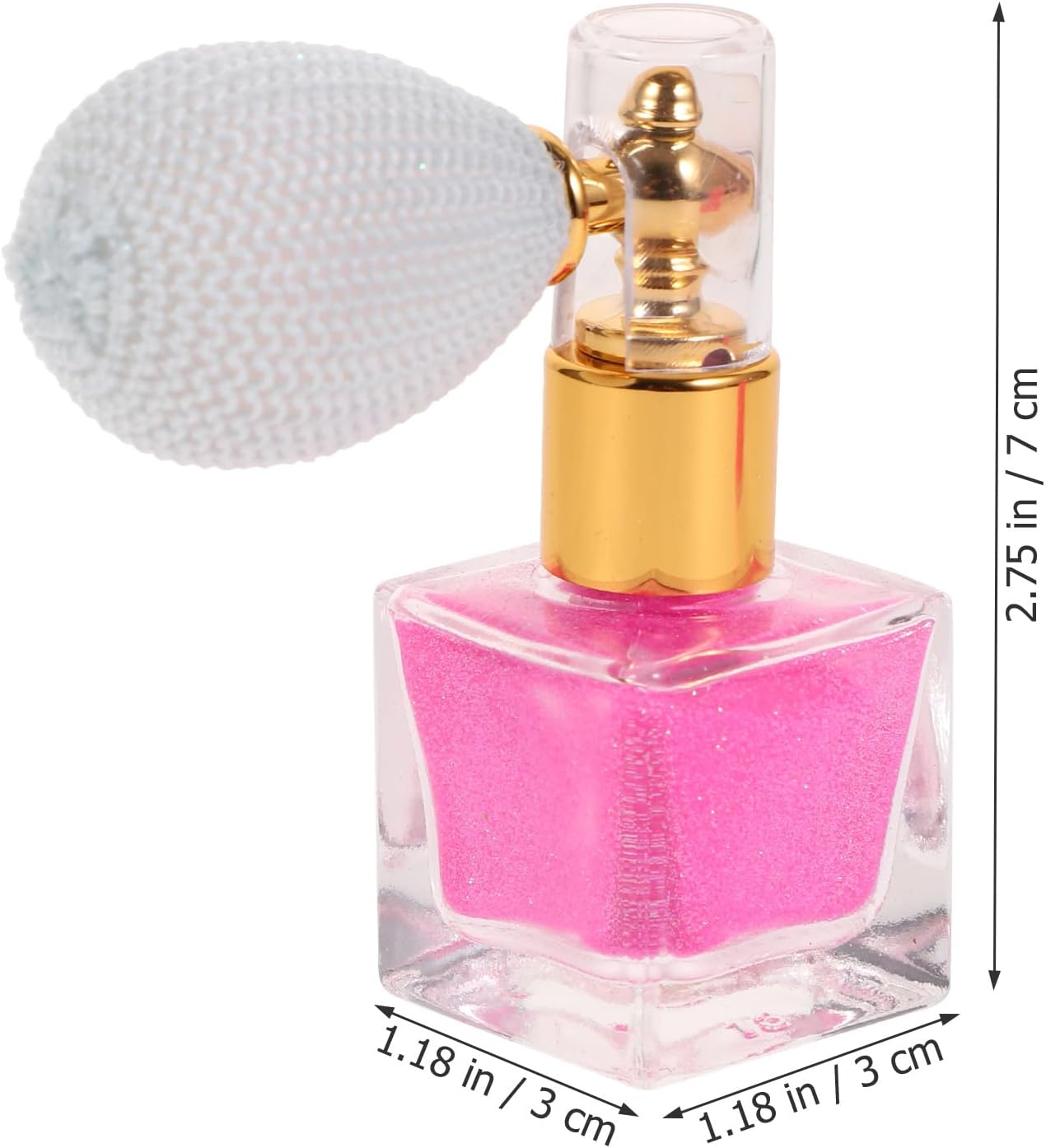 HEATSHAKING Glitter Spray Body Highlighter Powder Makeup Glitter Spray Pink Shimmer 3Pcs Set Portable Body Makeup for Women Party and Festival Use image number 4