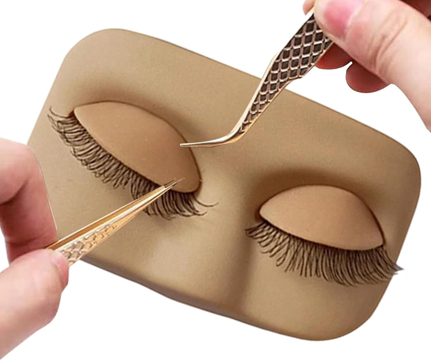 Lash Mannequin Head - Soft Silicone Model | Makeup Mannequin Face - for Training Beauty Salon Studio Home