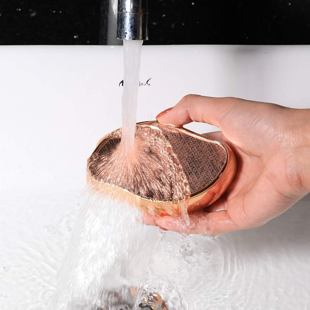 Generic Callus Remover for Feet, Safe and Durable Nano Glass Foot File Professional Foot Care for Dead Skins, Foot Calluses, Foot Corns and Foot Cuticles (Gold) image number 4