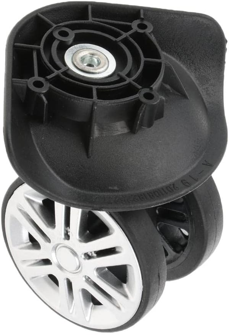 2 Pieces A19 Suitcase Luggage Double Wheels Replacement Wheels for Trolley Case image number 3